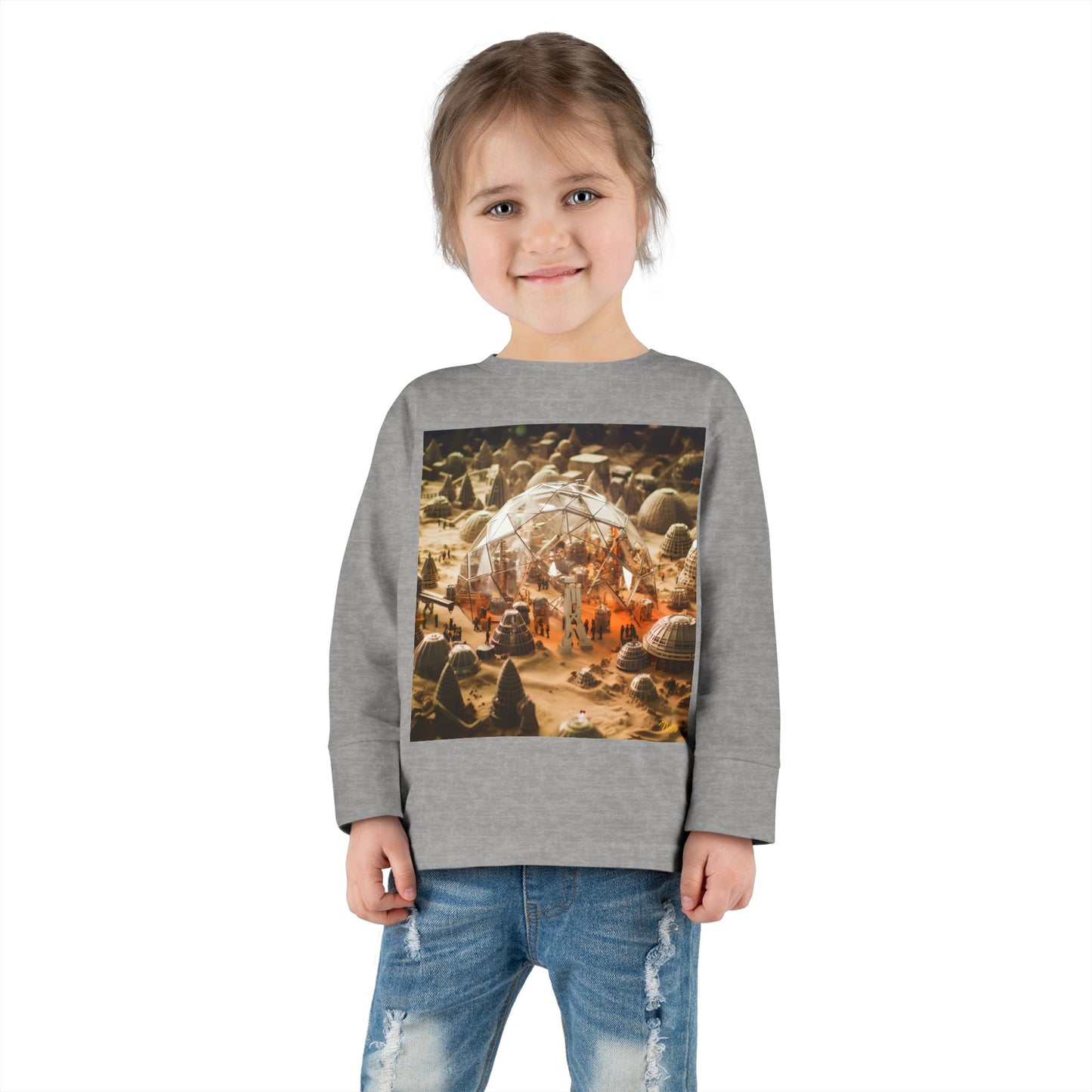 Elons' Dream Series Print #9 Toddler Long Sleeve Tee