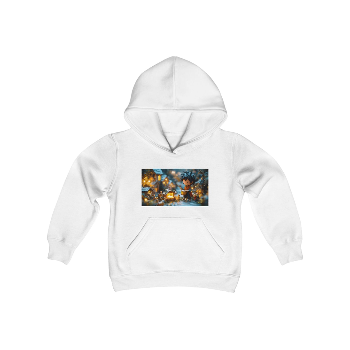 Chirstmas 2024 Series Print #8 Youth Heavy Blend Hooded Sweatshirt