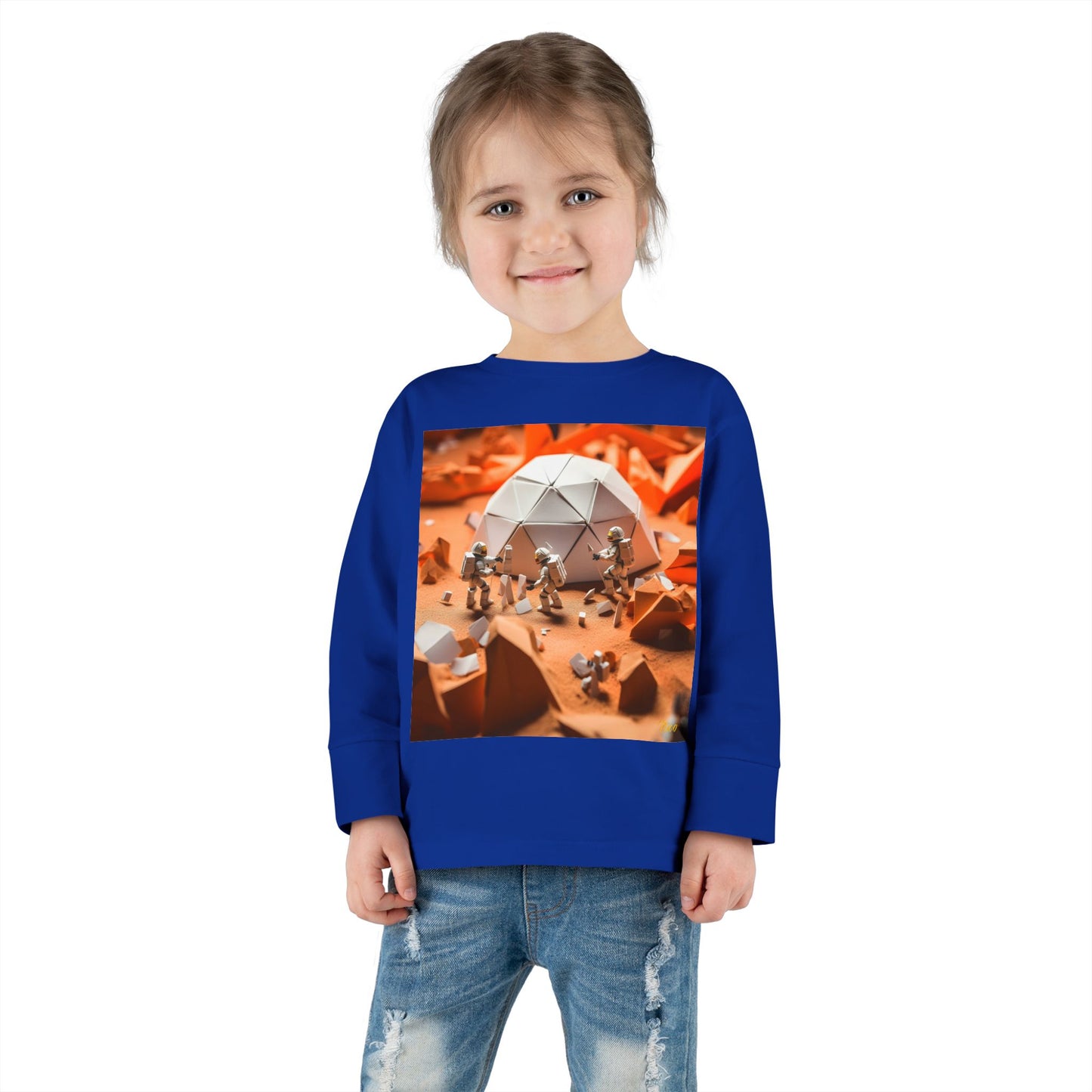 Elons' Dream Series Print #8 Toddler Long Sleeve Tee