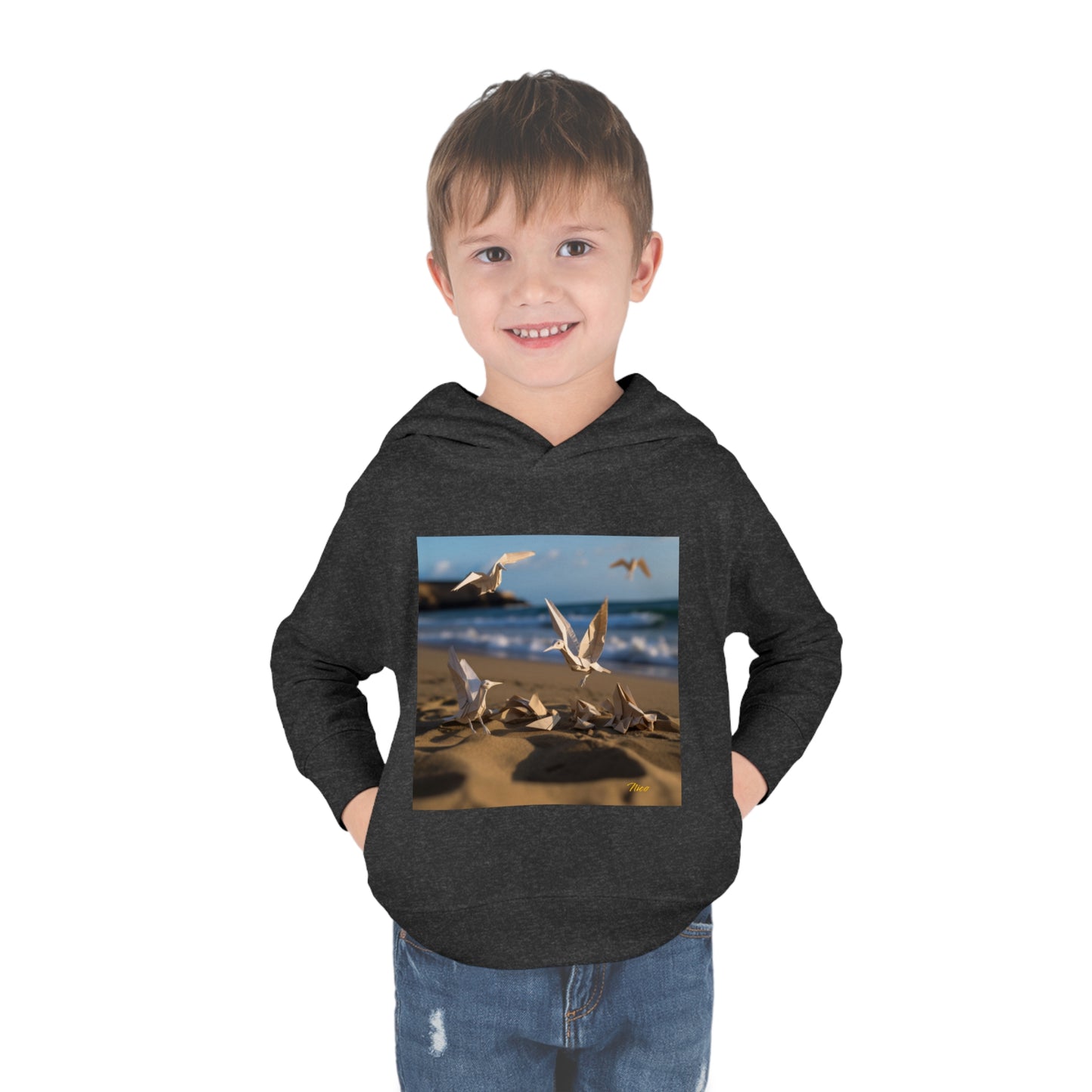 By The Seaside Series Print #7 Toddler Pullover Fleece Hoodie