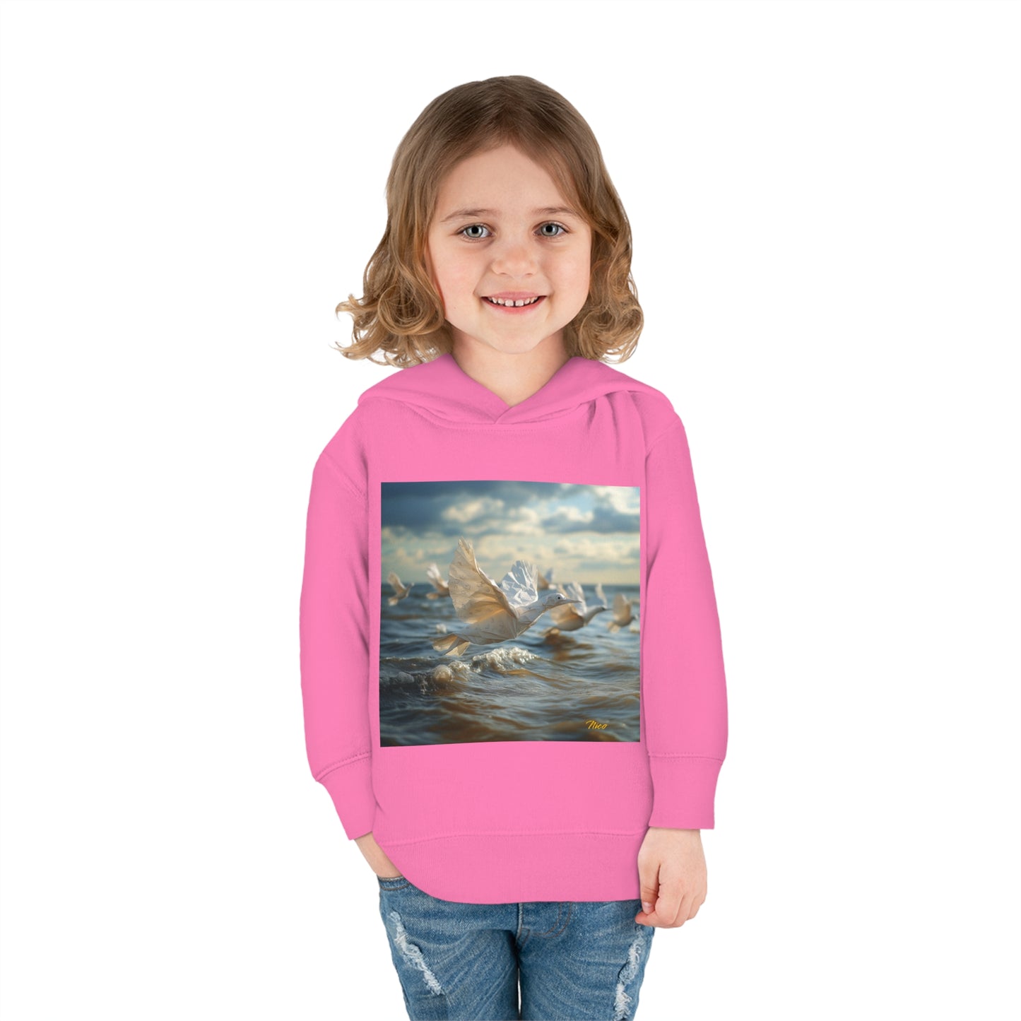 By The Seaside Series Print #8 Toddler Pullover Fleece Hoodie