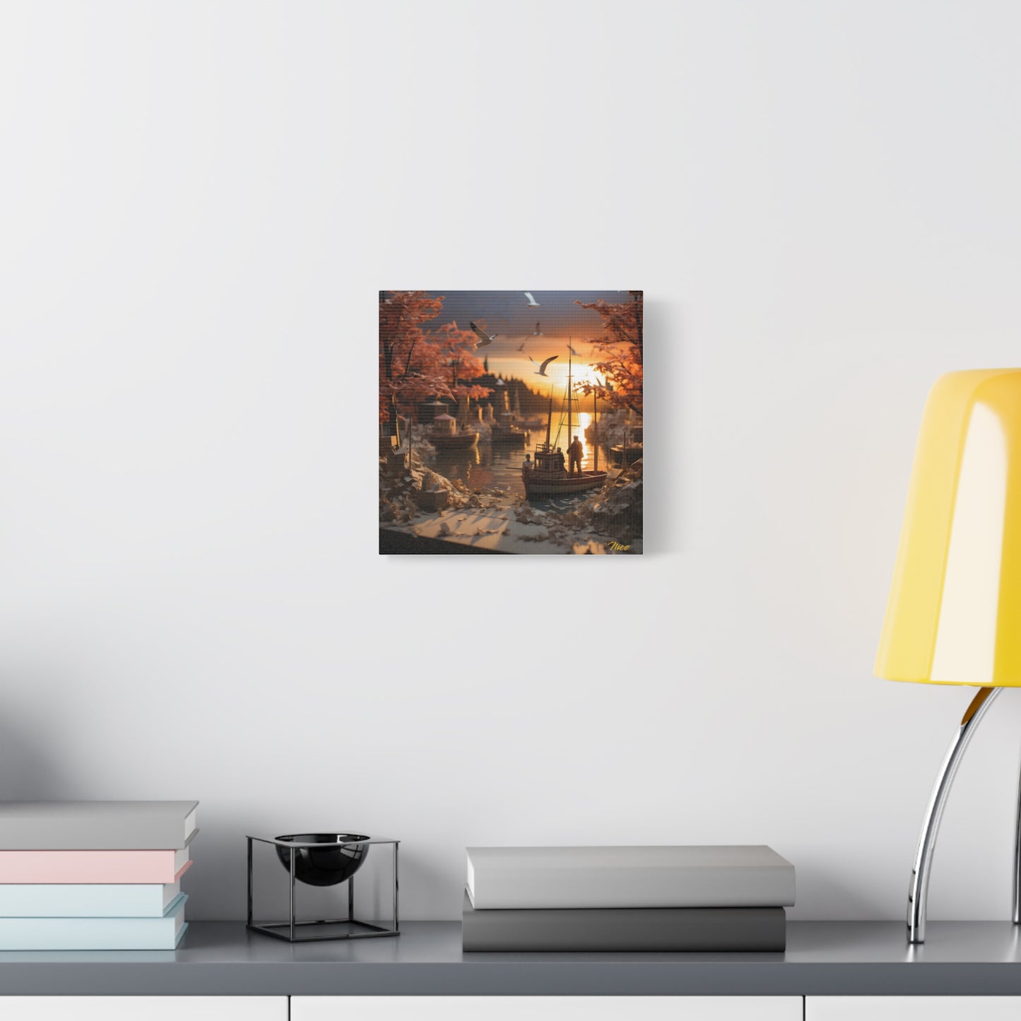 On The Docks By The Bay Series Print #2 - Streched Matte Canvas Print, 1.25" Thick