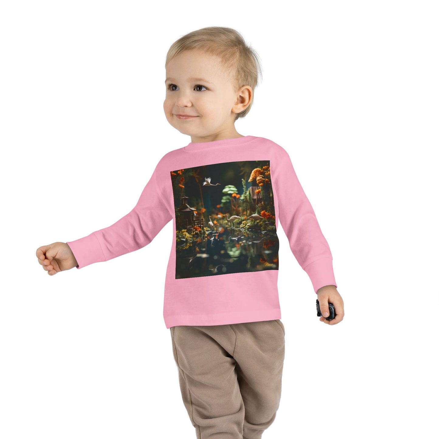 Born On A Bayou Series Print #6 Toddler Long Sleeve Tee