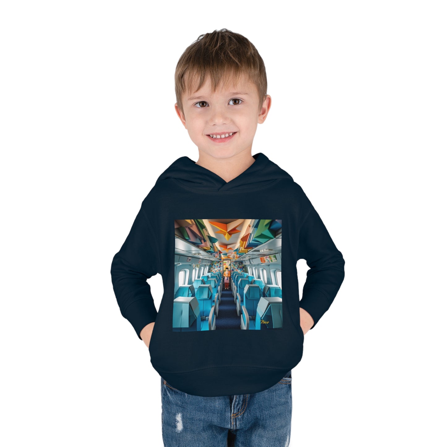 Frequent Flyer Miles Series Print #6 Toddler Pullover Fleece Hoodie