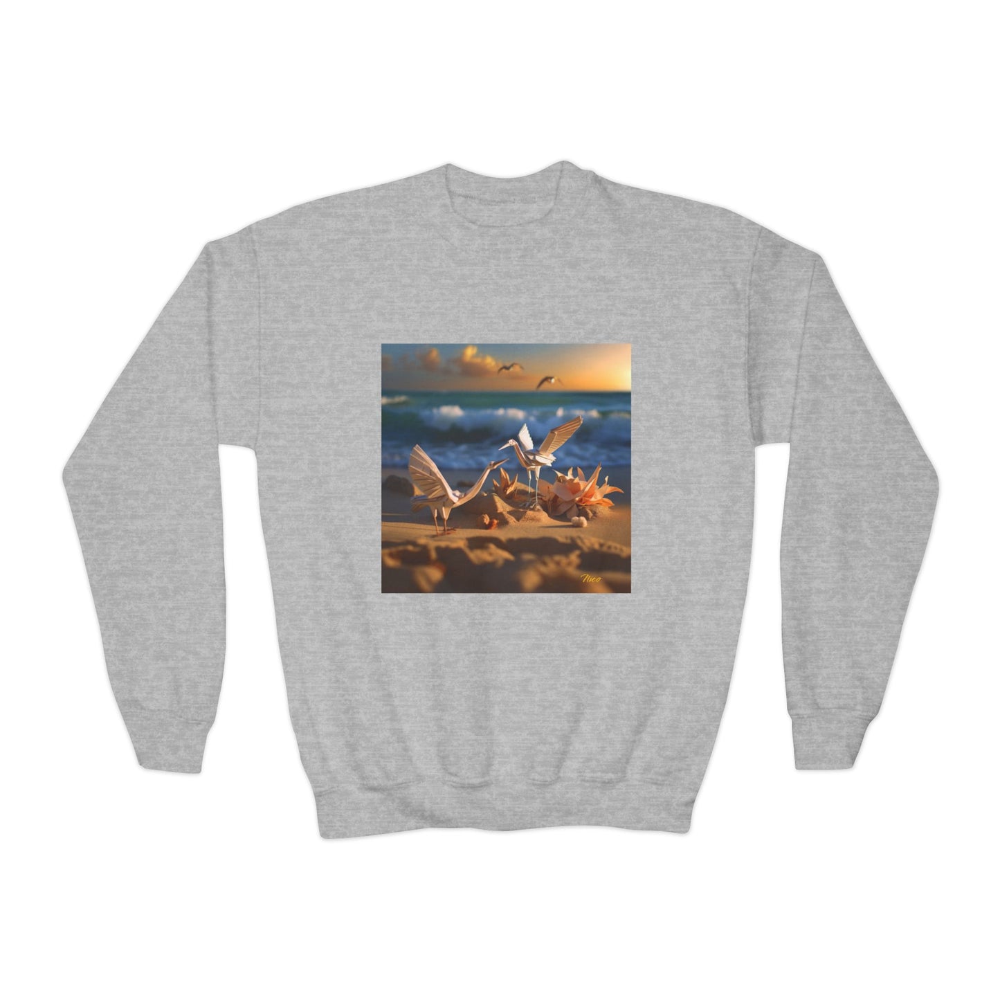 By The Seaside Series Print #3 Youth Crewneck Sweatshirt