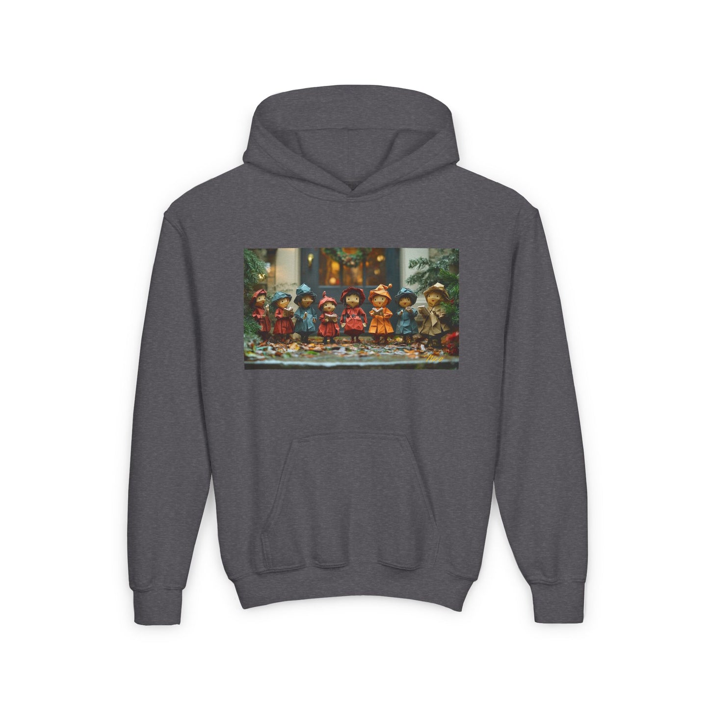 Chirstmas 2024 Series Print #12 Youth Heavy Blend Hooded Sweatshirt