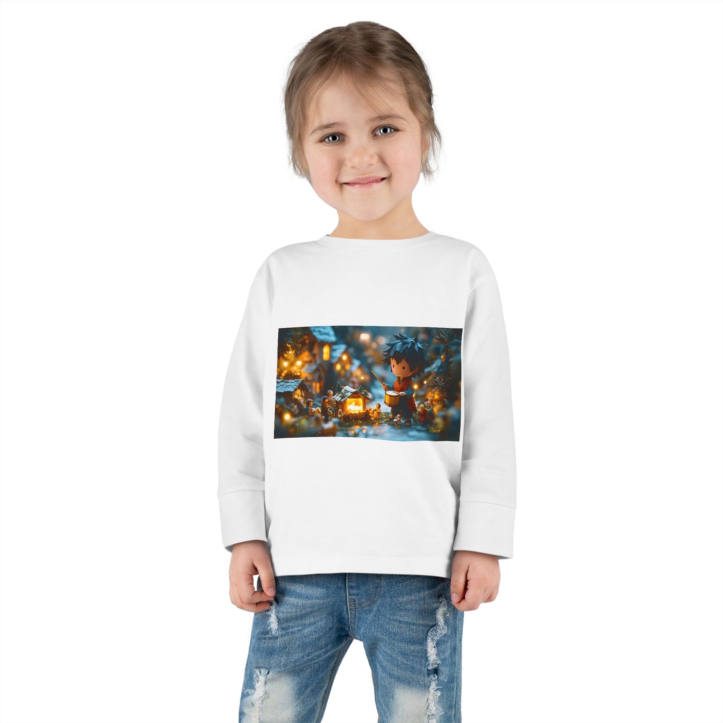 Chirstmas 2024 Series Print #8 Toddler Long Sleeve Tee