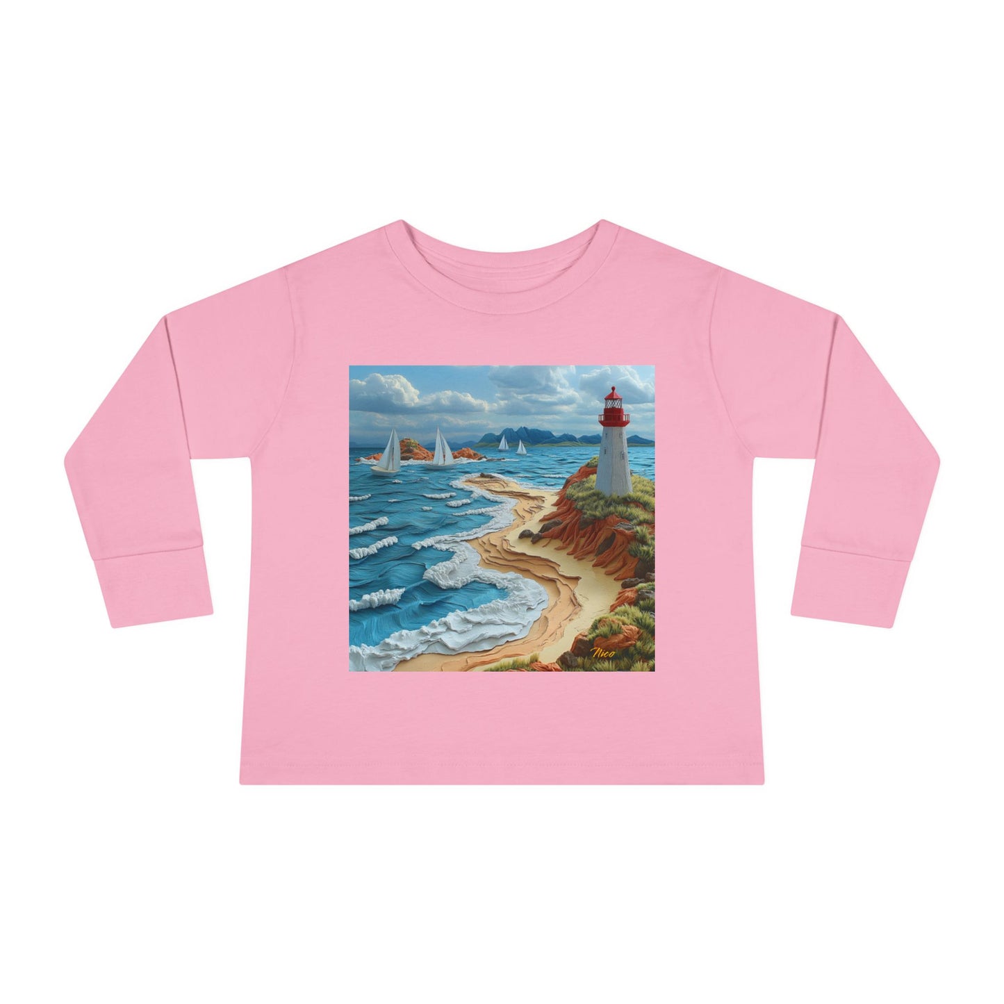 By The Seaside Series Print #4 Toddler Long Sleeve Tee