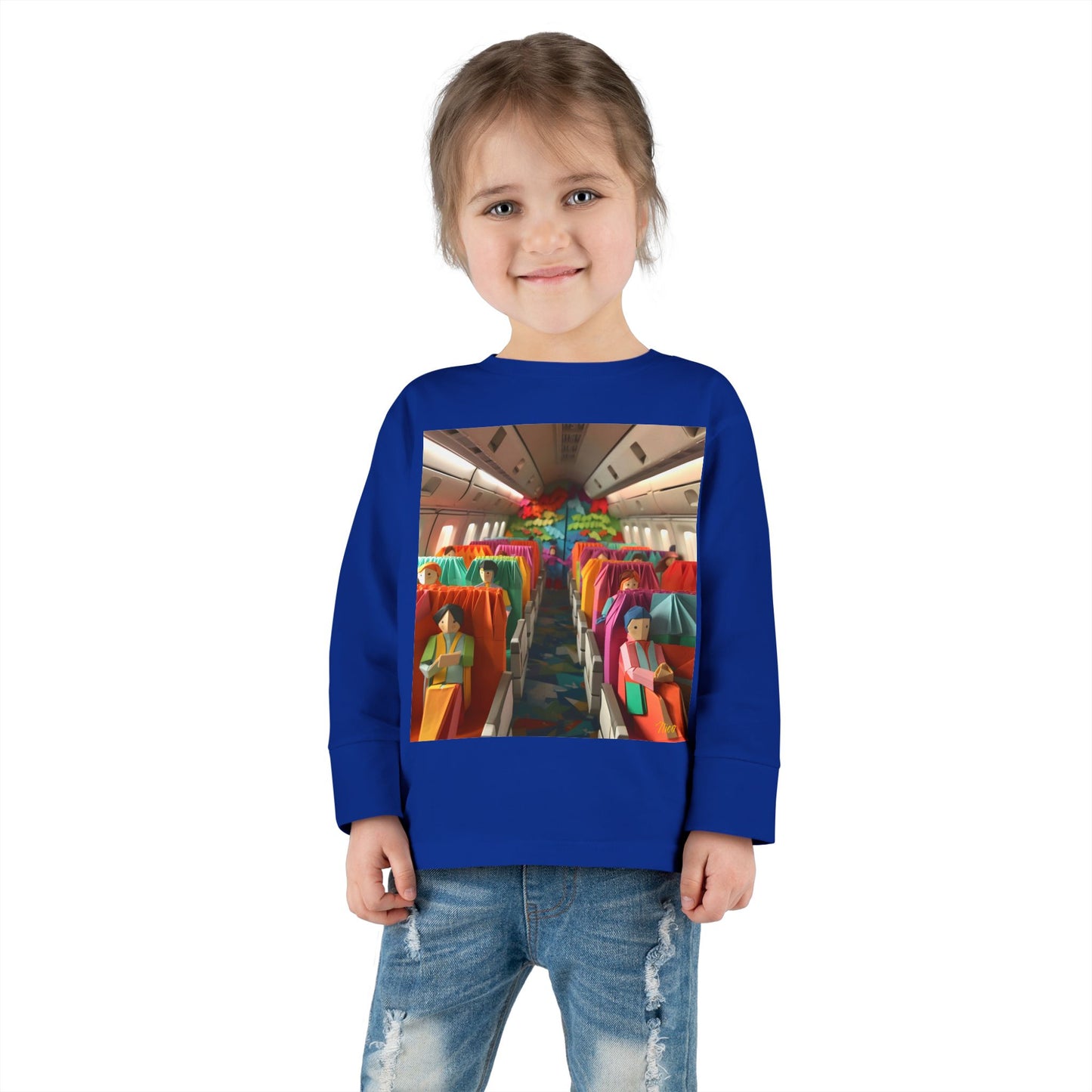 Big Ol' Jet Airliner Series Print #2 Toddler Long Sleeve Tee