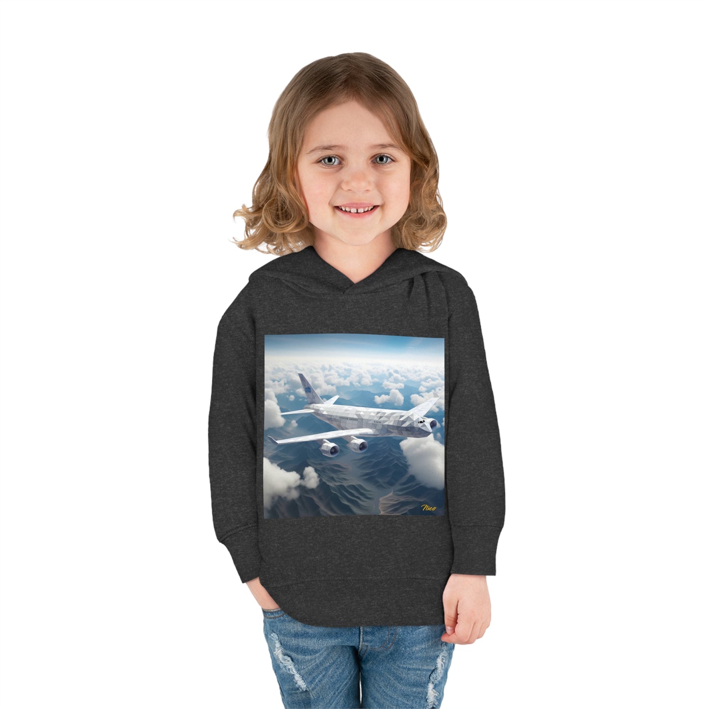 Frequent Flyer Miles Series Print #7 Toddler Pullover Fleece Hoodie