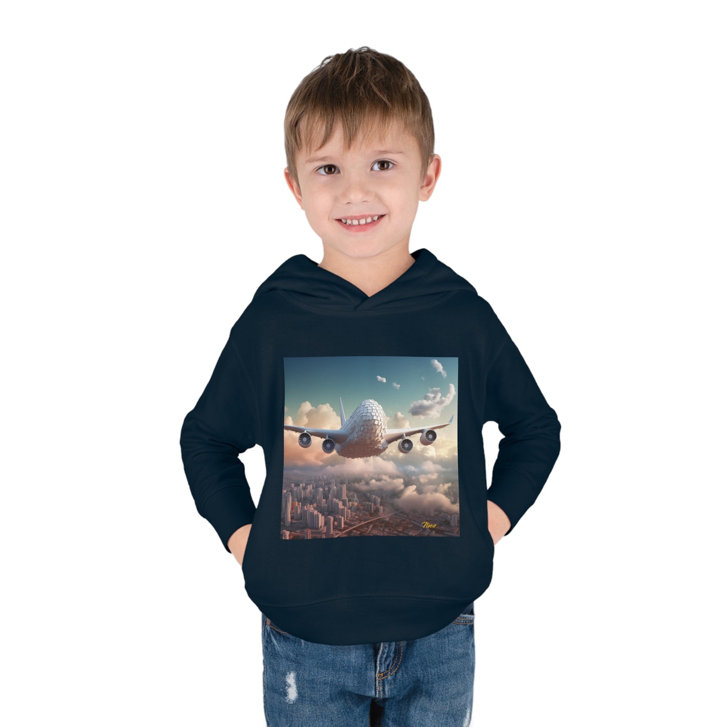 Frequent Flyer Miles Series Print #1 Toddler Pullover Fleece Hoodie