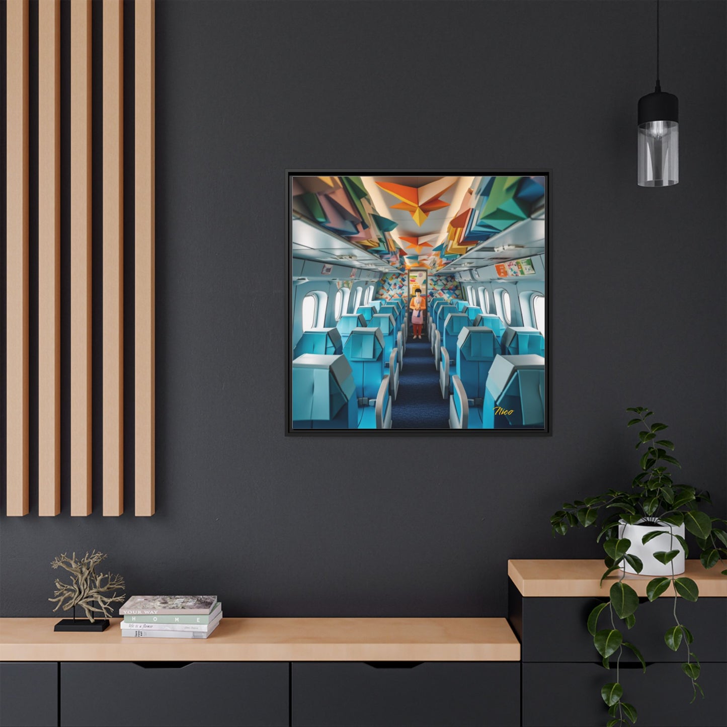 Frequent Flyer Miles Series Print #6 - Black Framed Canvas Print