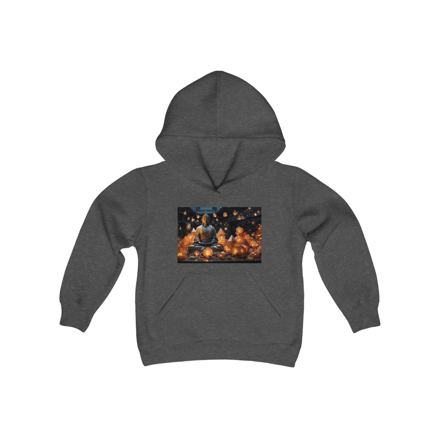 Ascending Buddah Series Print #10 Youth Heavy Blend Hooded Sweatshirt