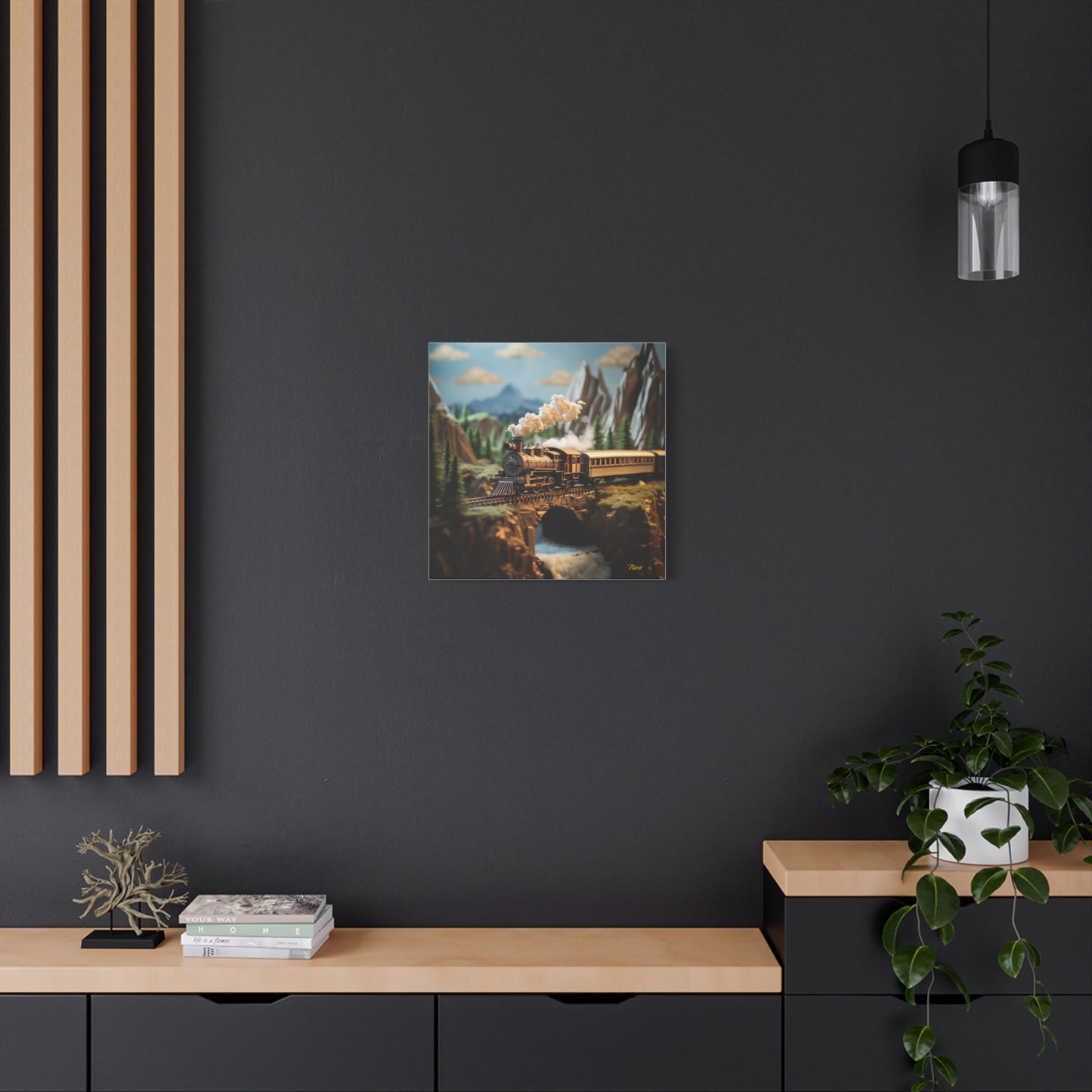 Streched Matte Canvas Print, 1.25" Thick - Featuring Print #5 of the Orient Express Series by origami artist Nico