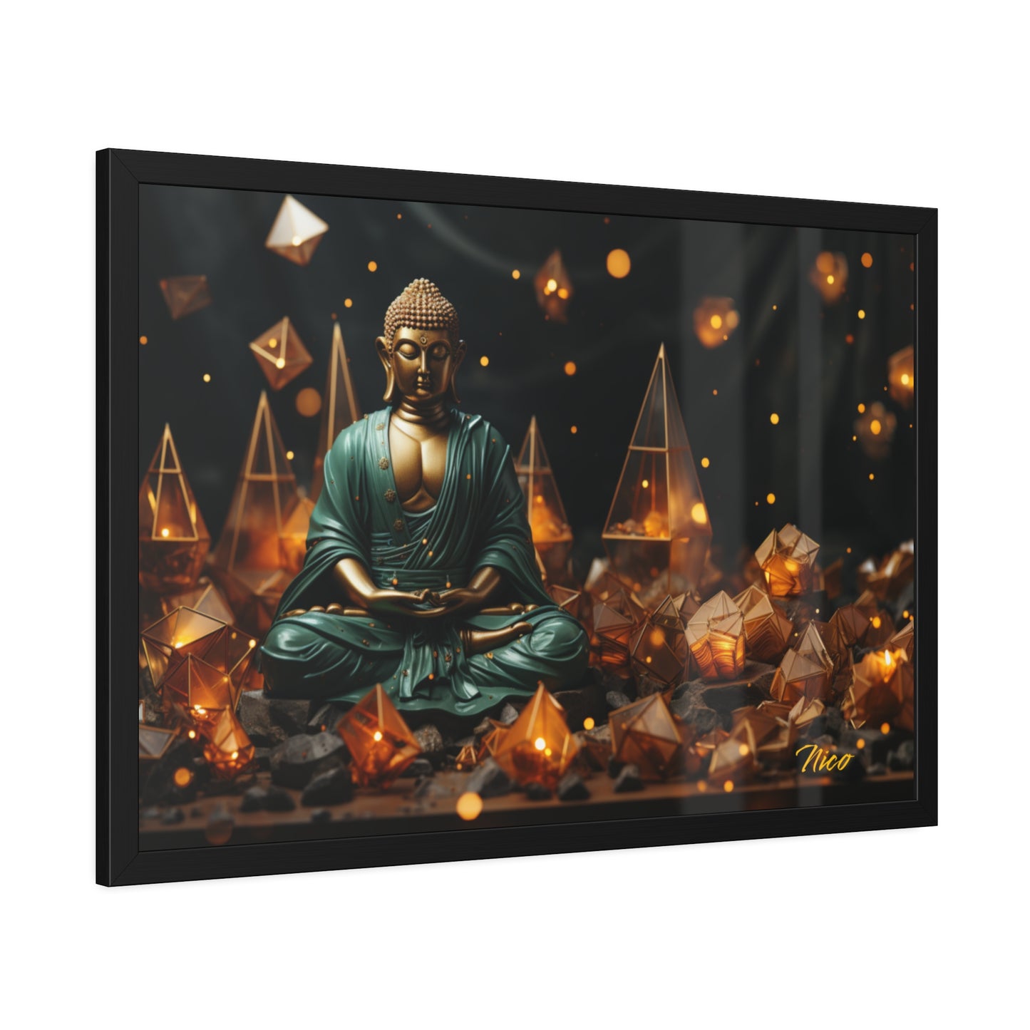 Ascending Buddha Series Print #4 - Framed Fine Art Paper Print