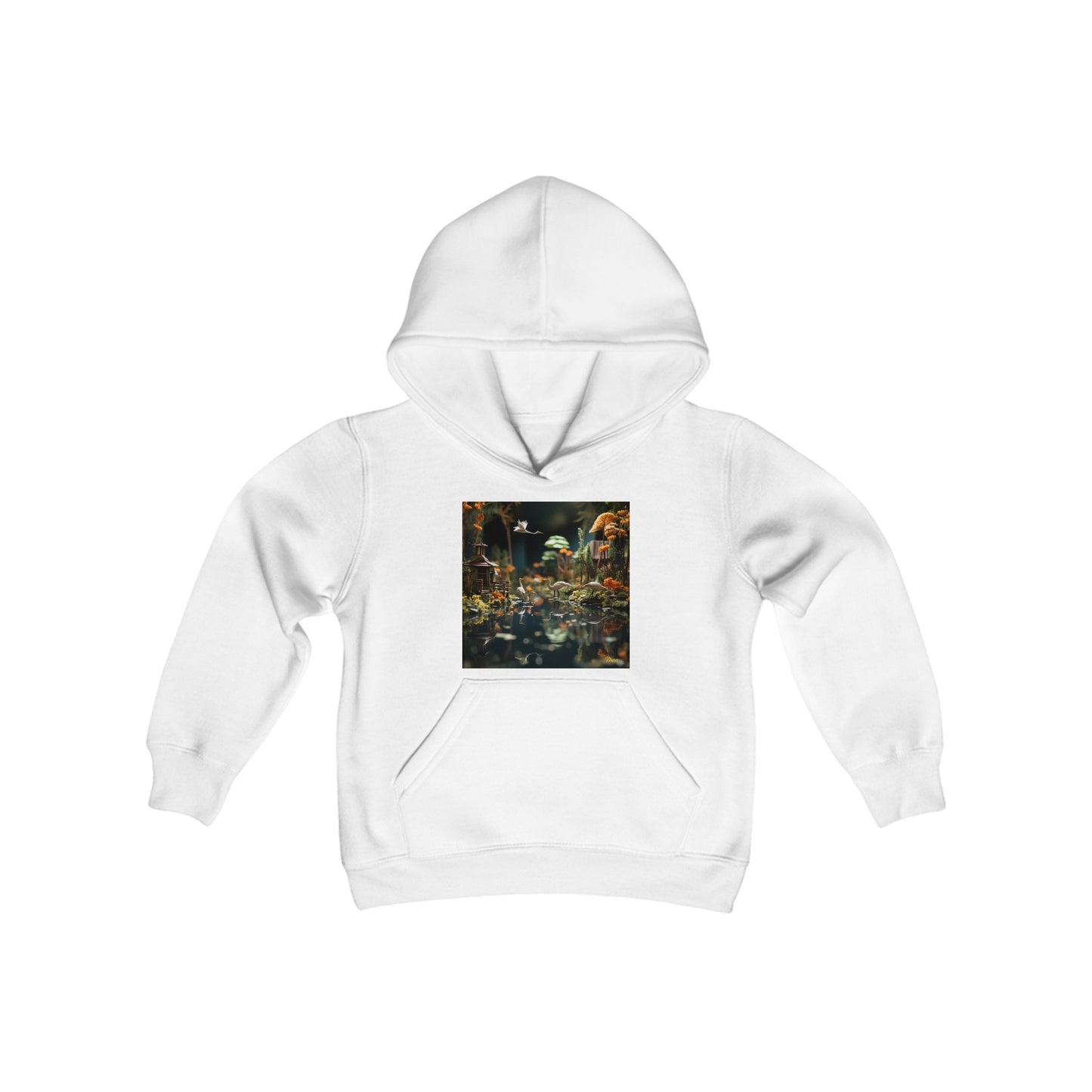 Born On A Bayou Series Print #6 Youth Heavy Blend Hooded Sweatshirt