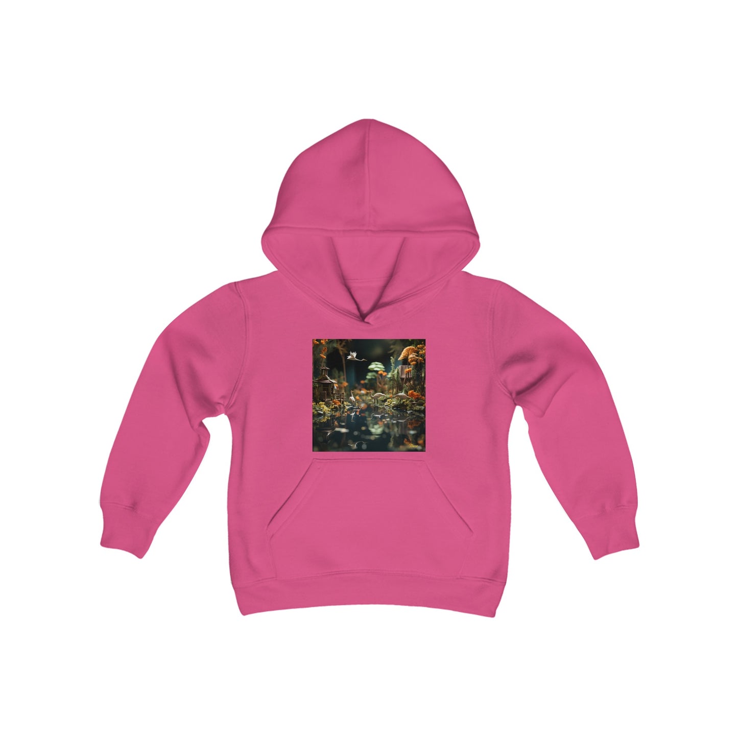 Born On A Bayou Series Print #6 Youth Heavy Blend Hooded Sweatshirt