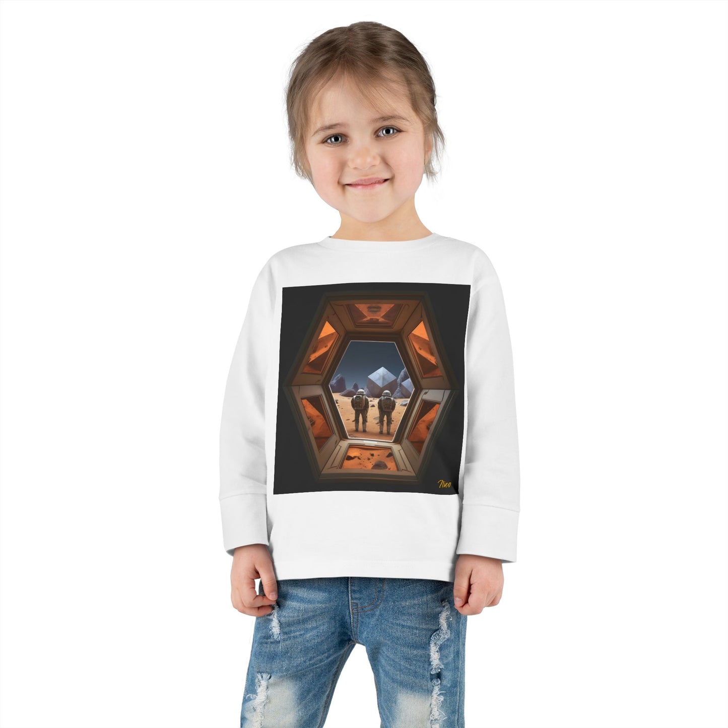 Elons' Dream Series Print #6 Toddler Long Sleeve Tee