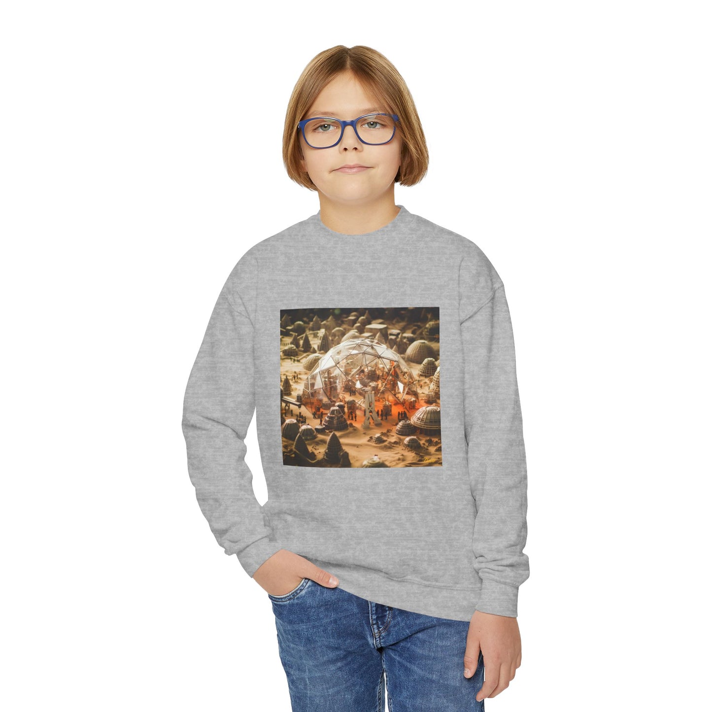 Elons' Dream Series Print #9 Youth Crewneck Sweatshirt