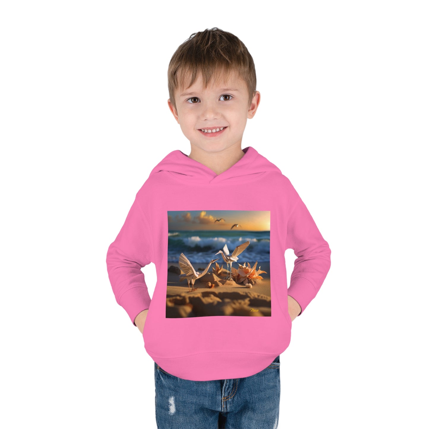 By The Seaside Series Print #3 Toddler Pullover Fleece Hoodie