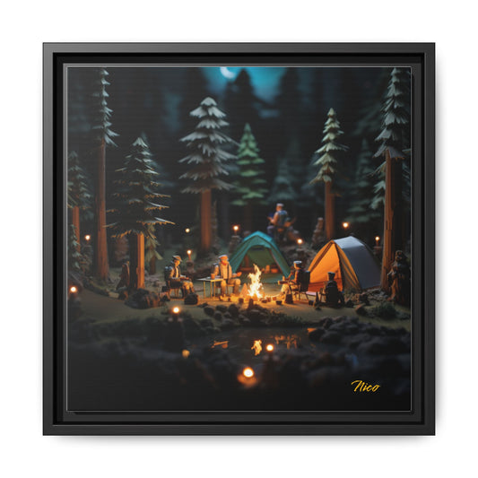 Under The Starry Skies Series Print #3 - Black Framed Canvas Print