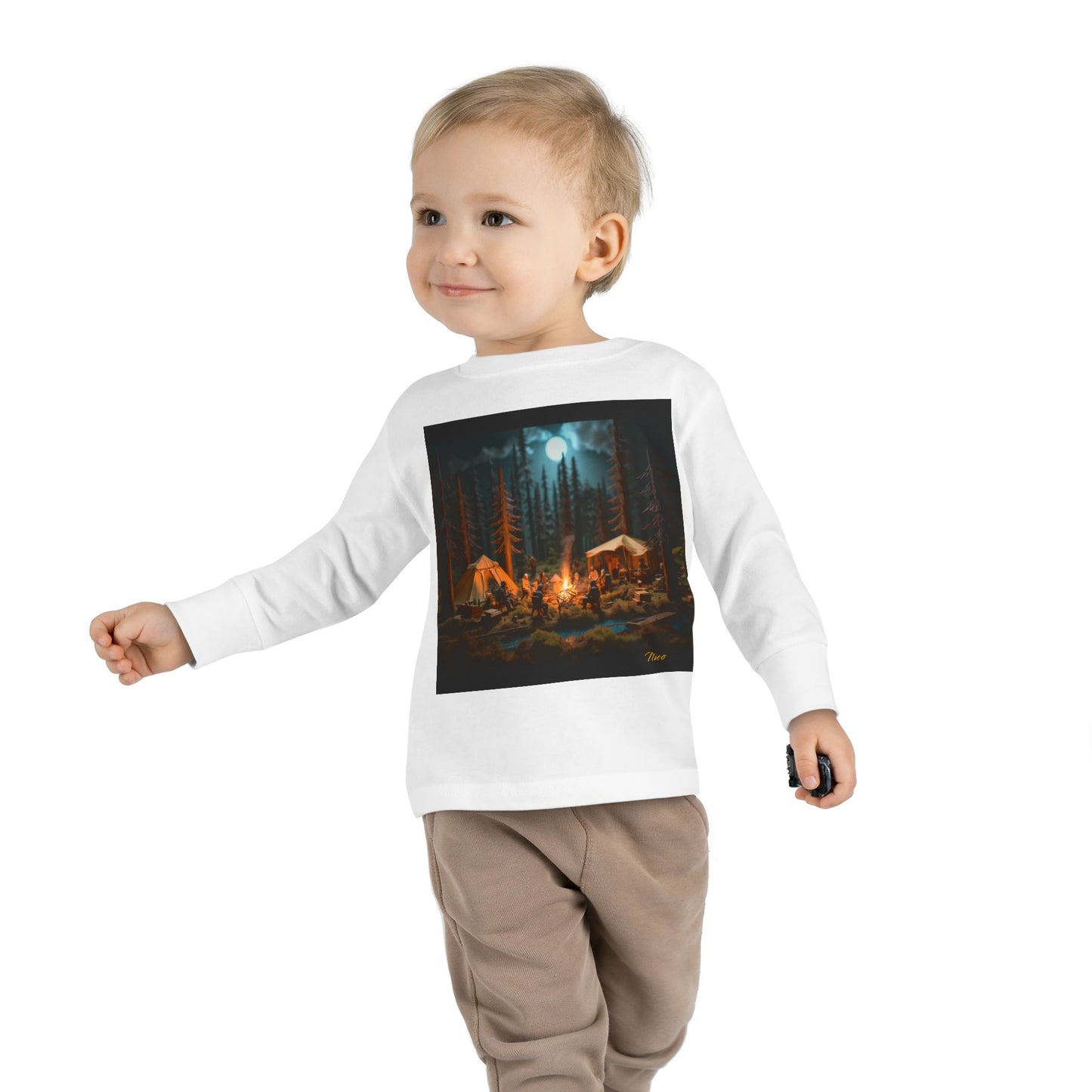 Under The Starry Skies Series Print #8 Toddler Long Sleeve Tee