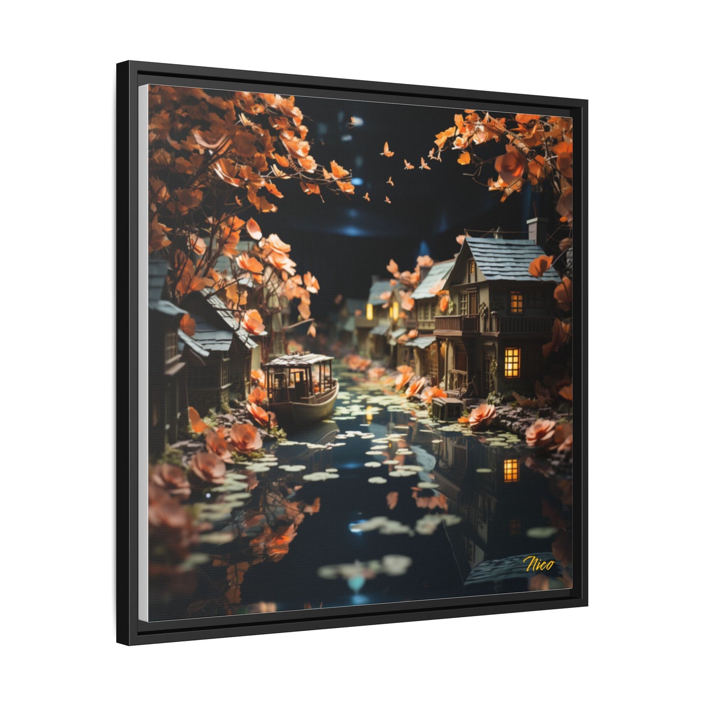 Born On A Bayou Series Print #7 - Black Framed Canvas Print