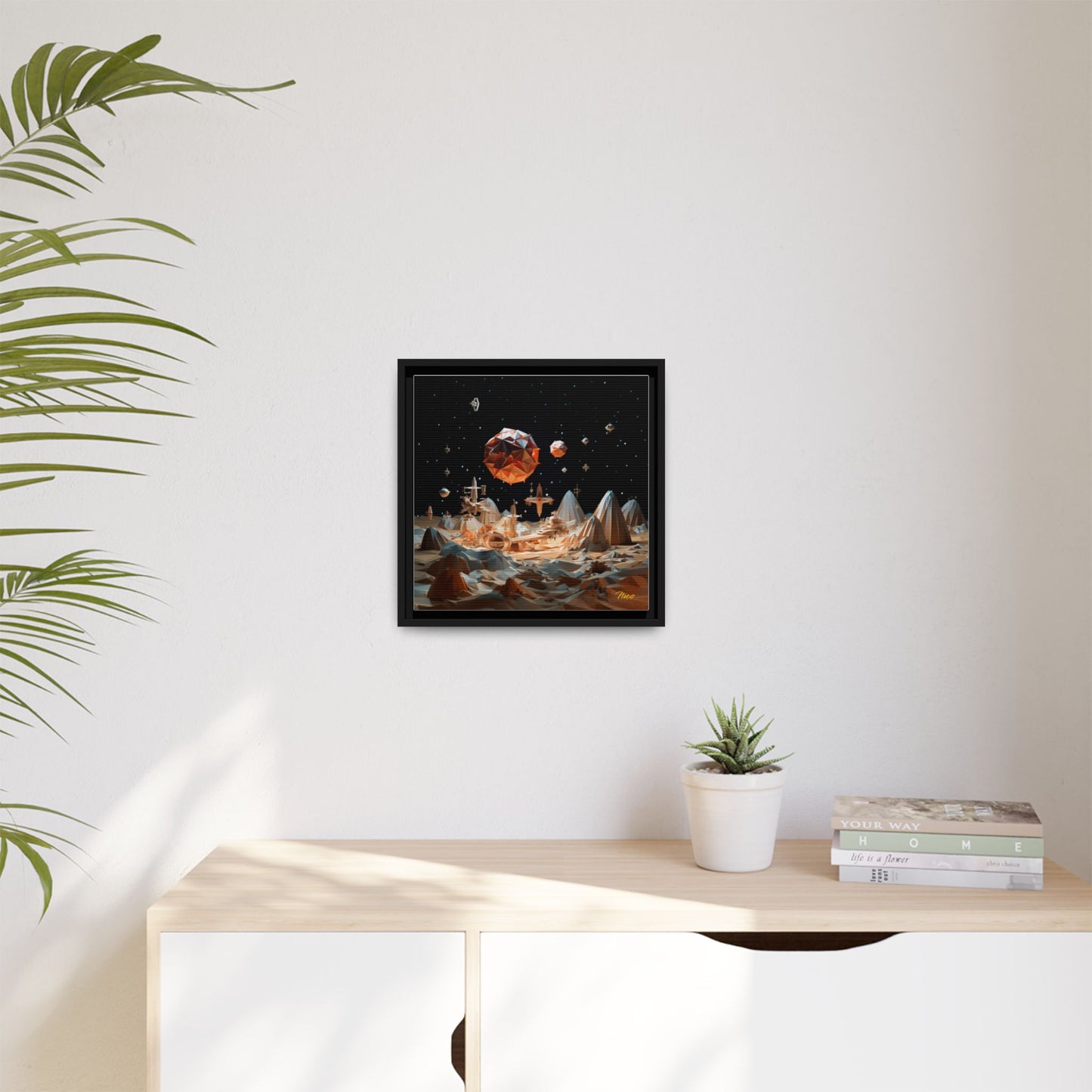 Elons' Dream Series Print #7 - Black Framed Canvas Print