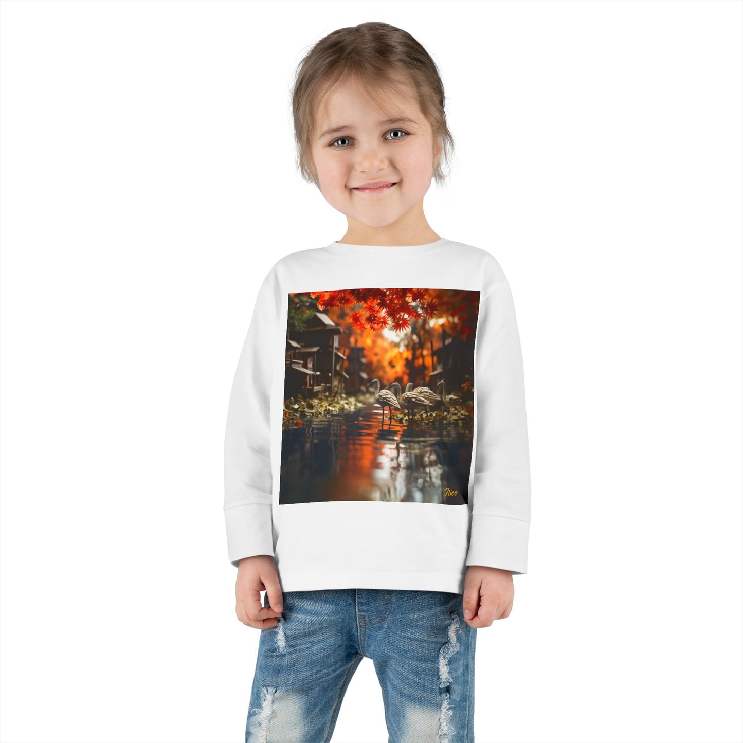 Born On A Bayou Series Print #8 Toddler Long Sleeve Tee