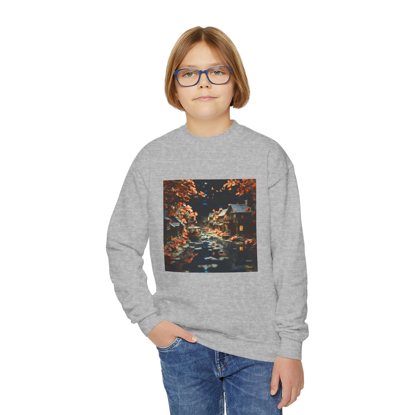 Born On A Bayou Series Print #7 Youth Crewneck Sweatshirt