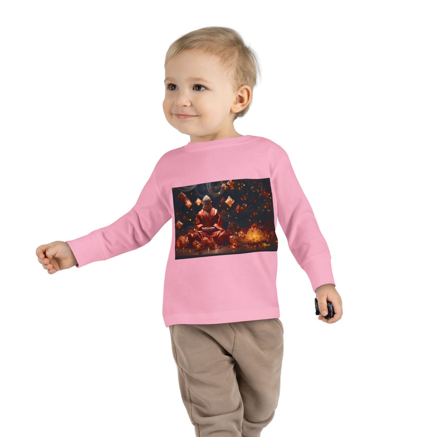 Ascending Buddha Series Print #7 Toddler Long Sleeve Tee