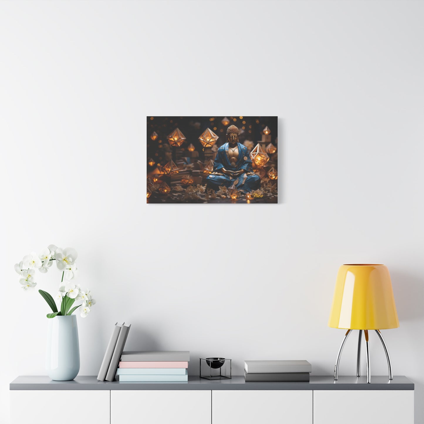 Ascending Buddha Series Print #3 - Streched Matte Canvas Print, 1.25" Thick