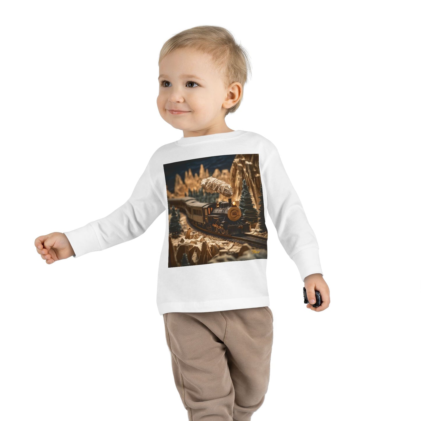 Orient Express Series Print #1 Toddler Long Sleeve Tee