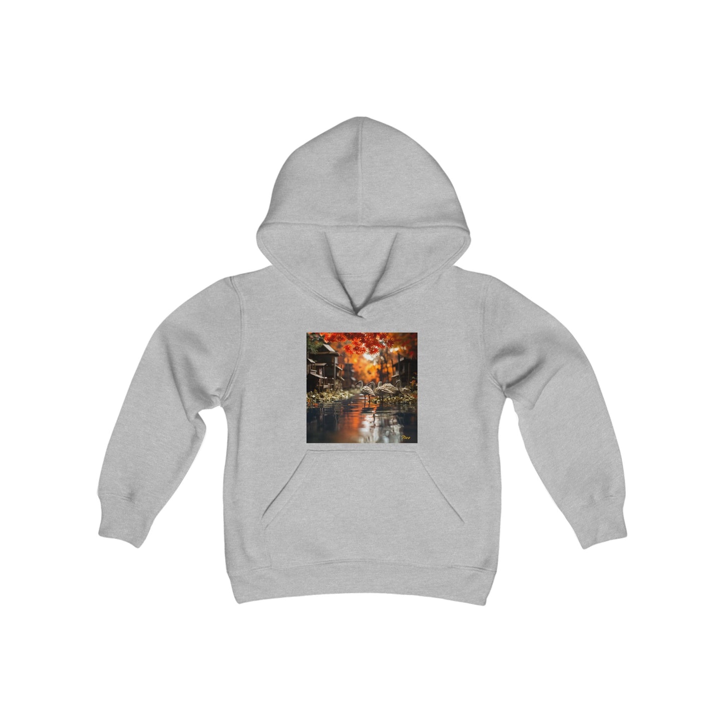 Born On A Bayou Series Print #8 Youth Heavy Blend Hooded Sweatshirt