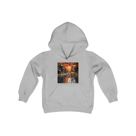 Born On A Bayou Series Print #8 Youth Heavy Blend Hooded Sweatshirt