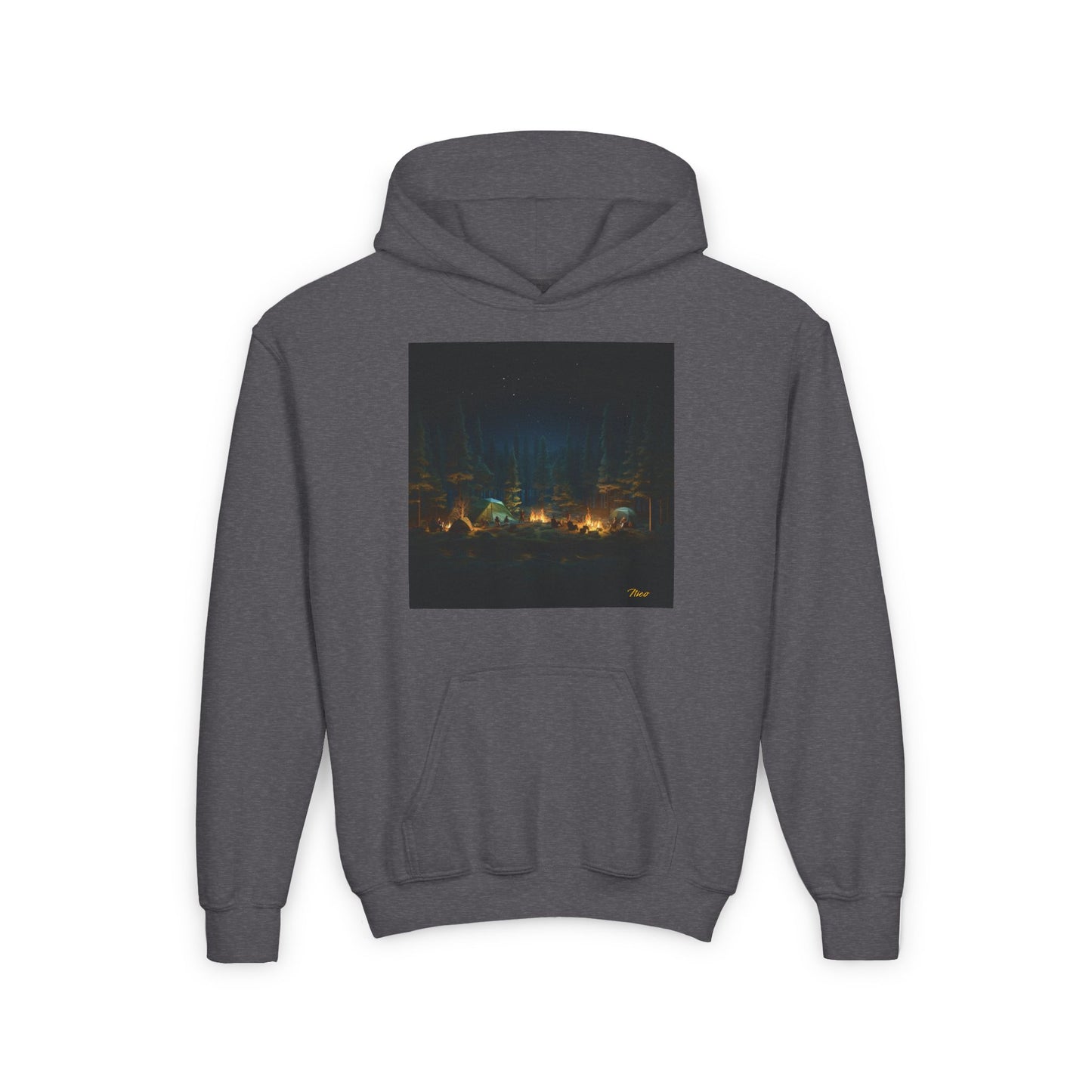 Under The Starry Skies Series Print #2 Youth Heavy Blend Hooded Sweatshirt