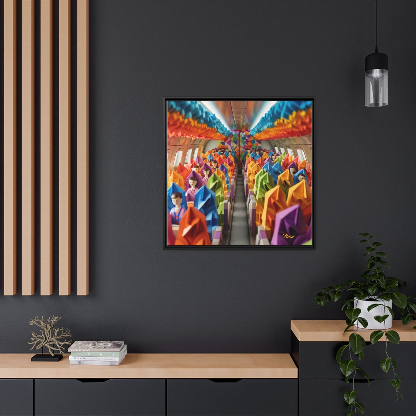 Frequent Flyer Miles Series Print #8 - Black Framed Canvas Print