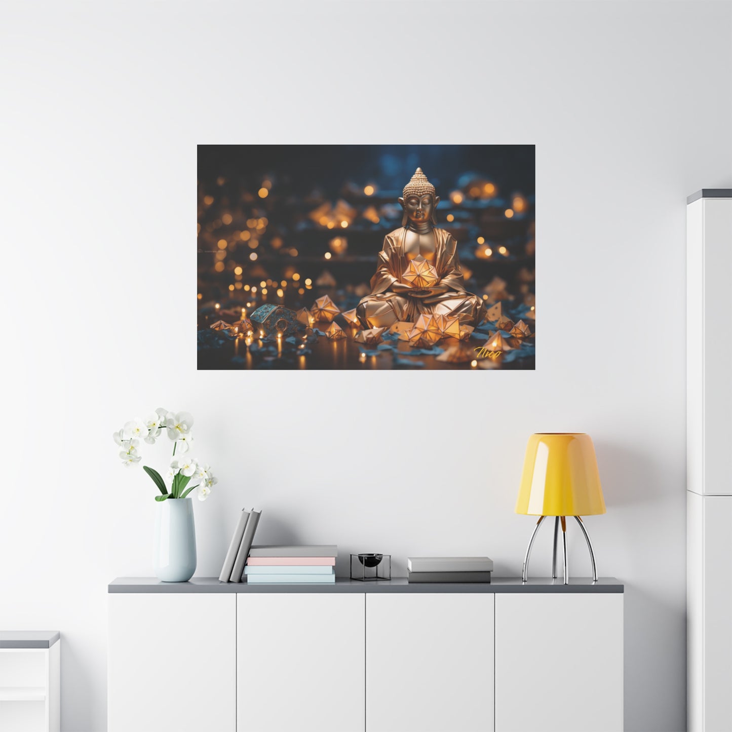 Ascending Buddha Series Print #9 - Streched Matte Canvas Print, 1.25" Thick