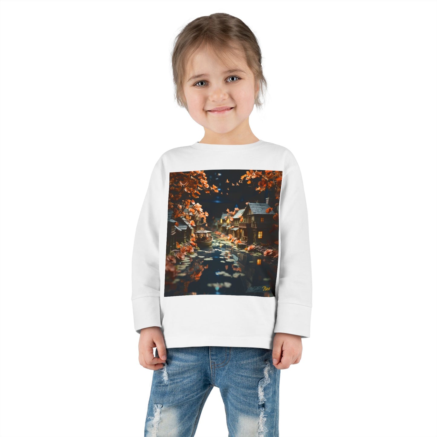 Born On A Bayou Series Print #7 Toddler Long Sleeve Tee