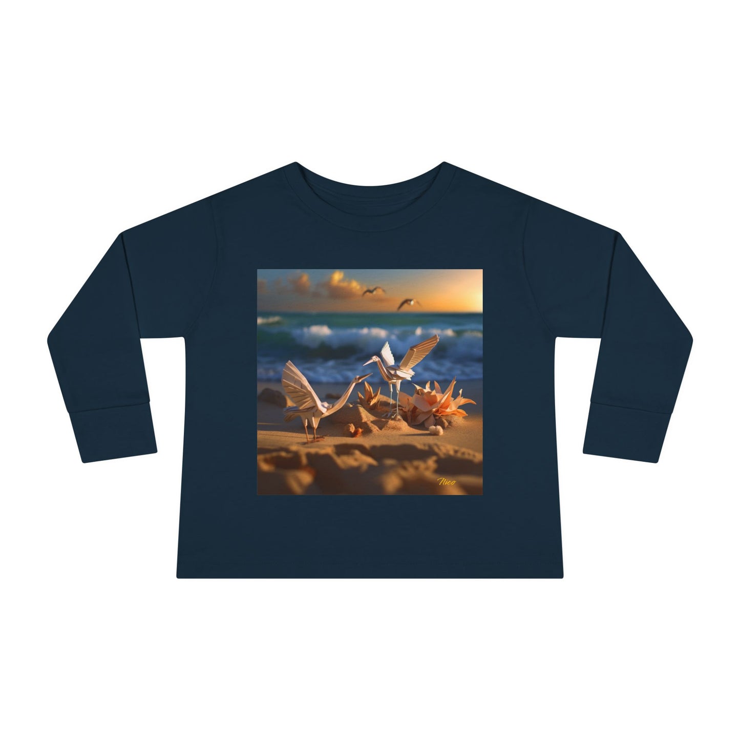 By The Seaside Series Print #3 Toddler Long Sleeve Tee