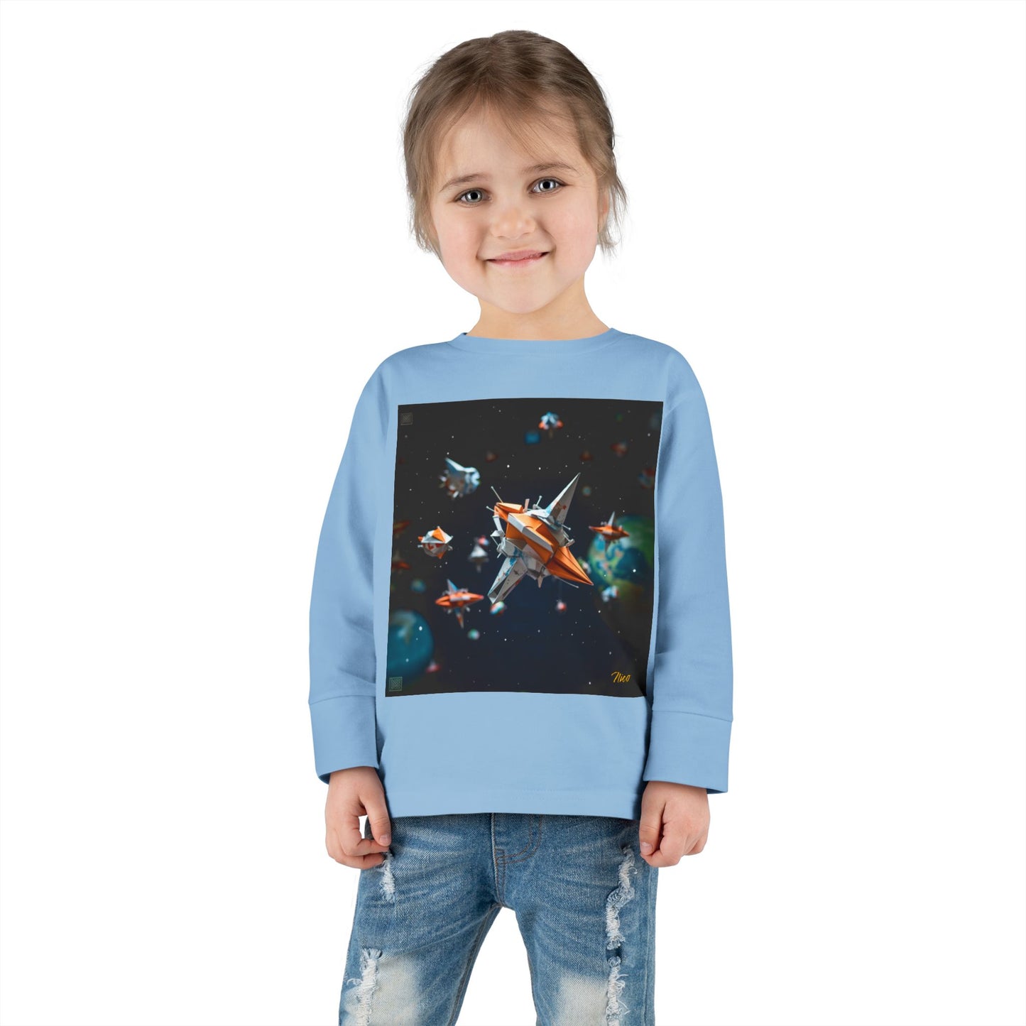 Elons' Dream Series Print #1 Toddler Long Sleeve Tee