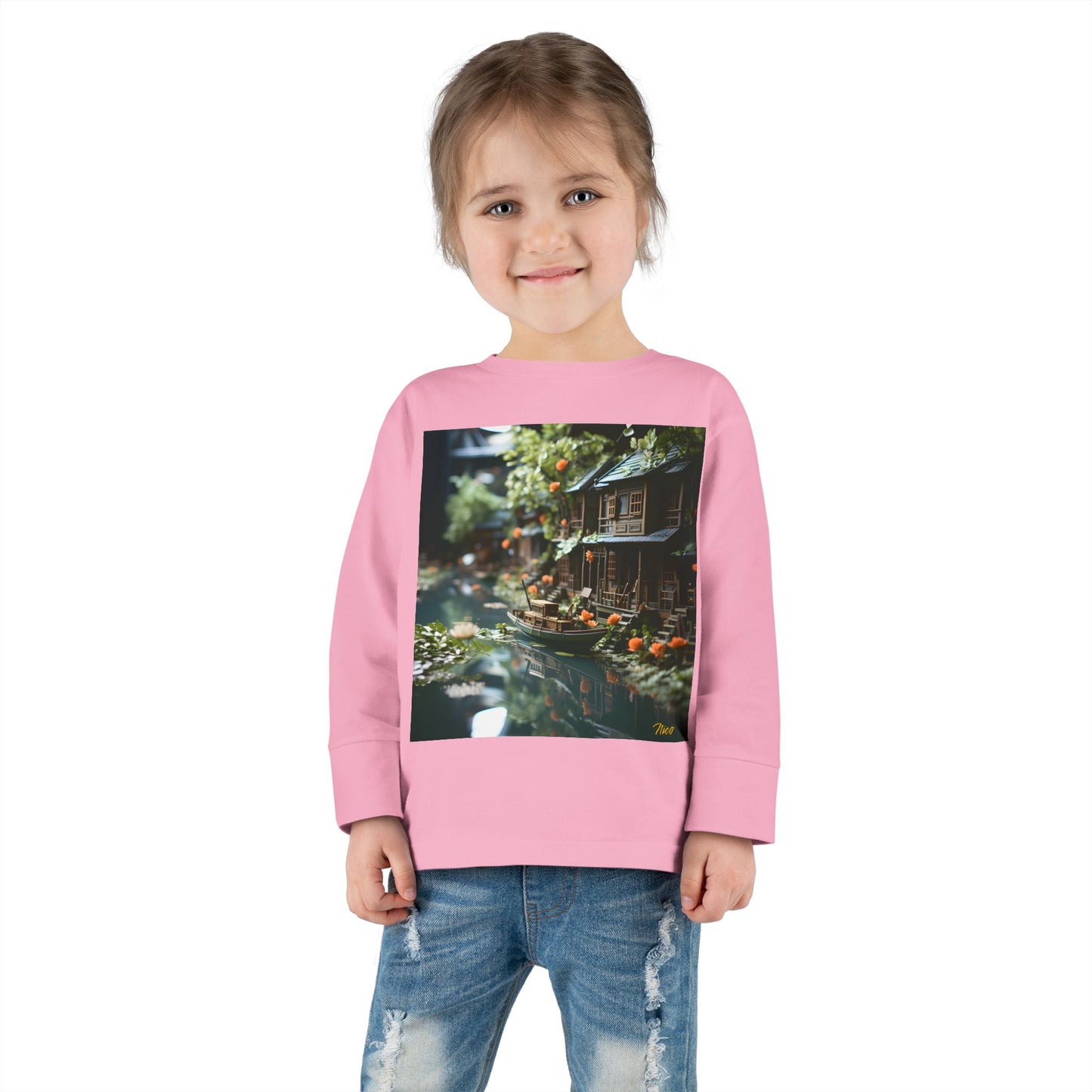 Born On A Bayou Series Print #9 Toddler Long Sleeve Tee