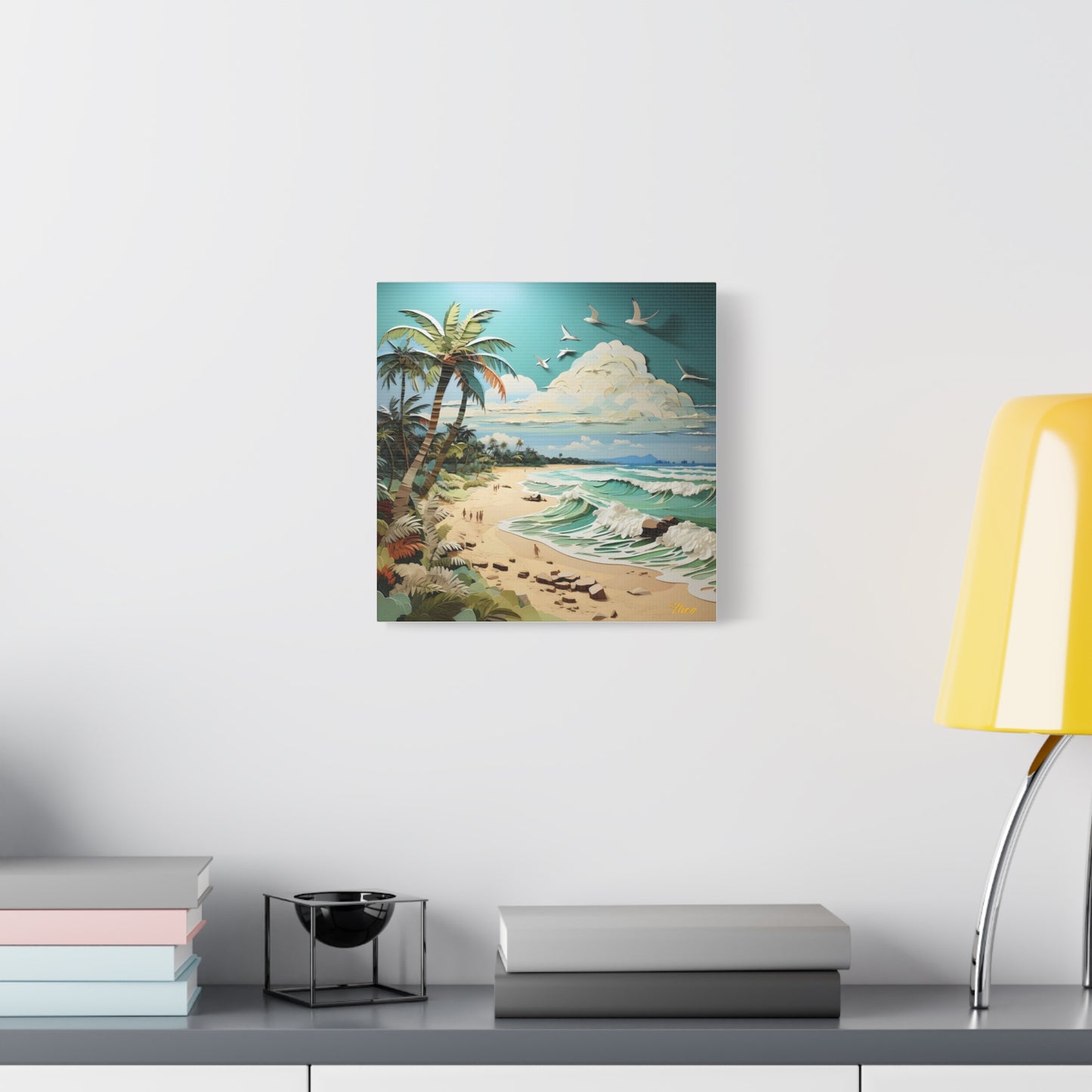 By The Seaside Series Print #2 - Streched Matte Canvas Print, 1.25" Thick