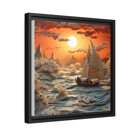 Into The Sunset Series Print #8 - Black Framed Canvas Print