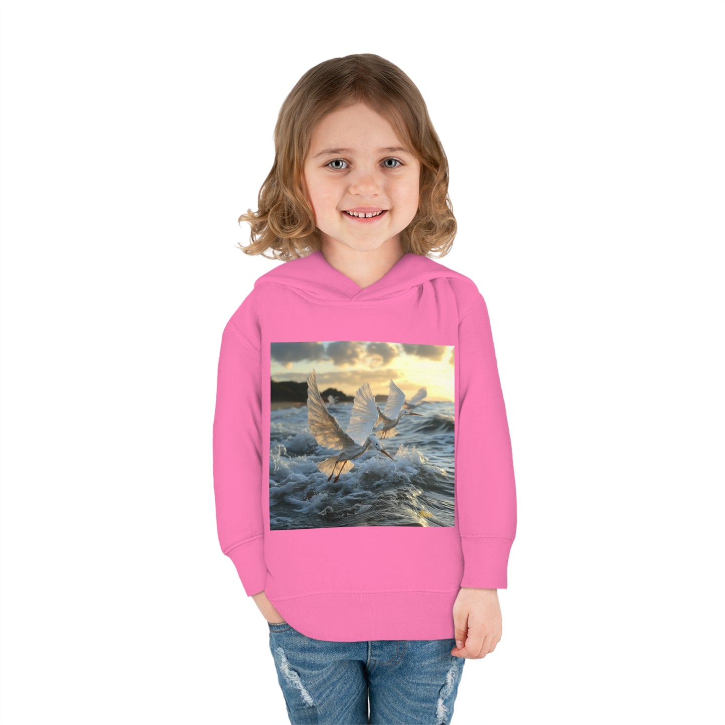 By The Seaside Series Print #10 Toddler Pullover Fleece Hoodie