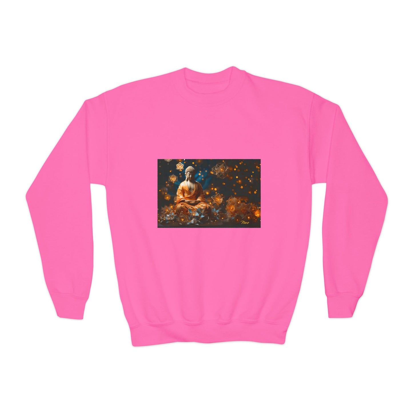 Ascending Buddah Series Print #7 Youth Crewneck Sweatshirt