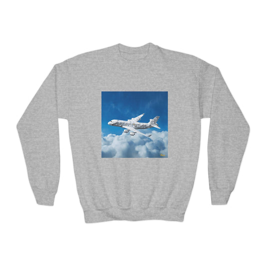 Frequent Flyer Miles Series Print #5 Youth Crewneck Sweatshirt