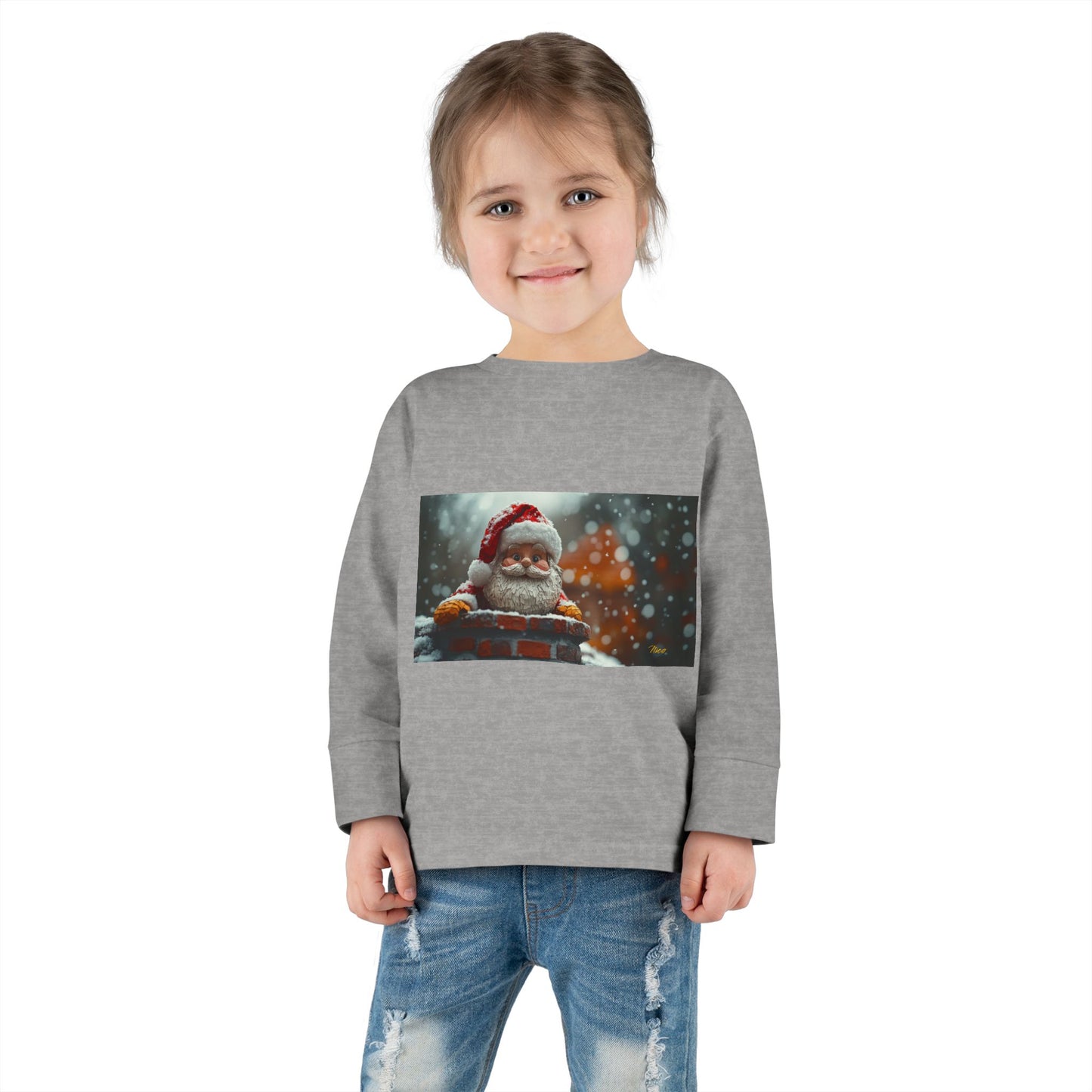 Chirstmas 2024 Series Print #6 Toddler Long Sleeve Tee