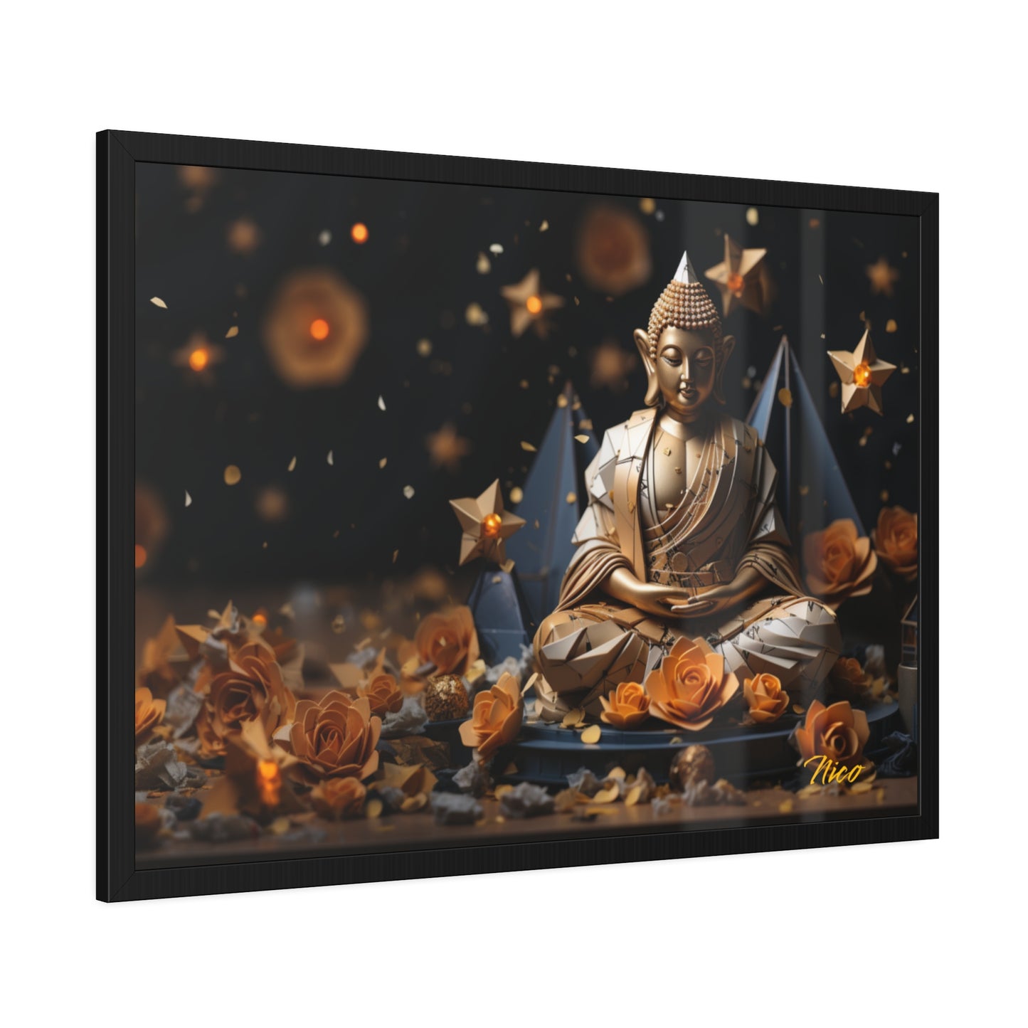 Ascending Buddha Series Print #5 - Framed Fine Art Paper Print