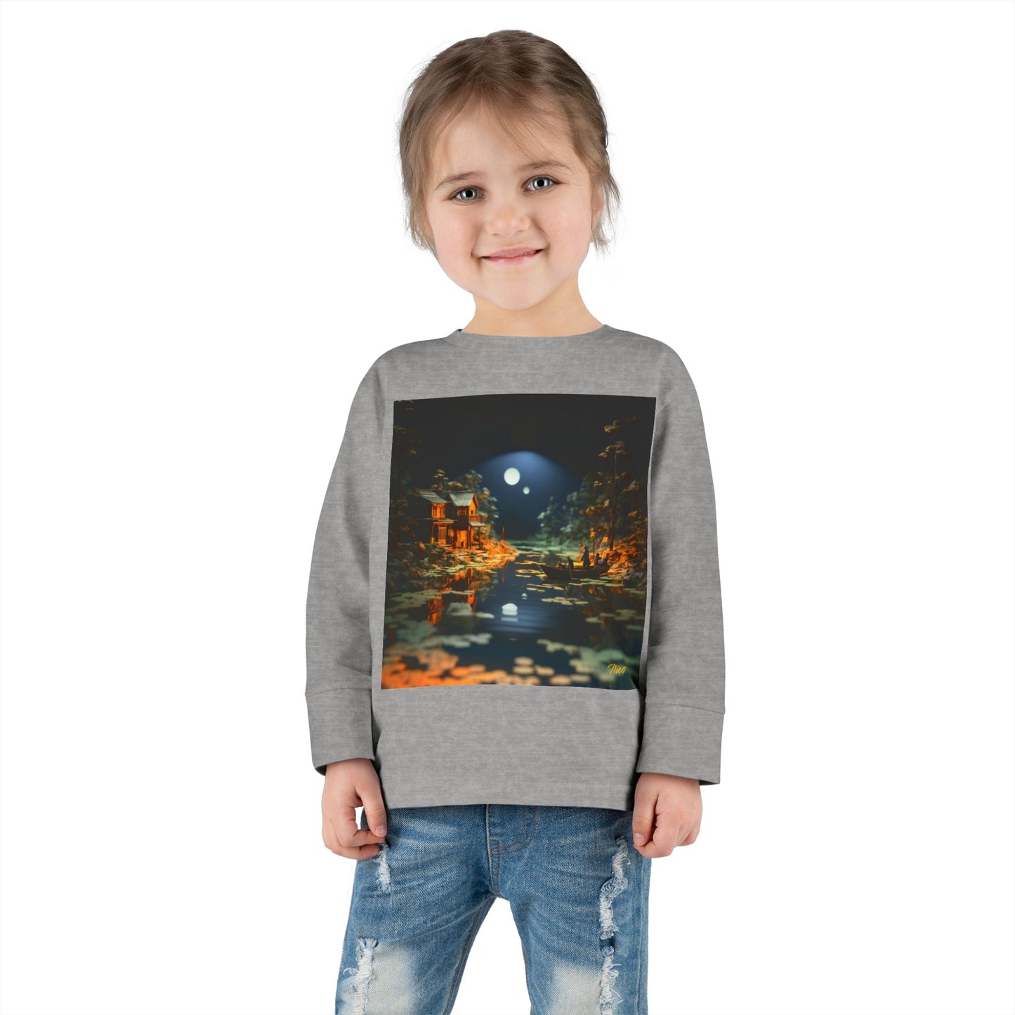 Born On A Bayou Series Print #3 Toddler Long Sleeve Tee